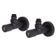 Комплект кранів Thermo Alliance Standart 1/2" чорний